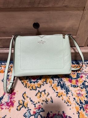 kate spade Mint Green Pebbled Leather Crossbody